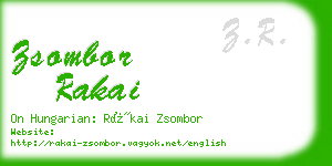 zsombor rakai business card